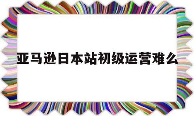 亚马逊日本站初级运营难么